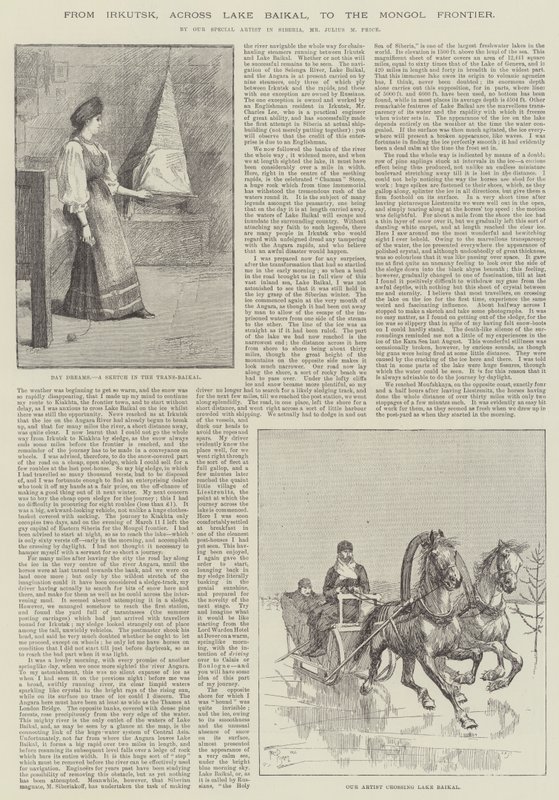 Od Irkutska přes jezero Bajkal až k mongolské hranici od Frederick Pegram
