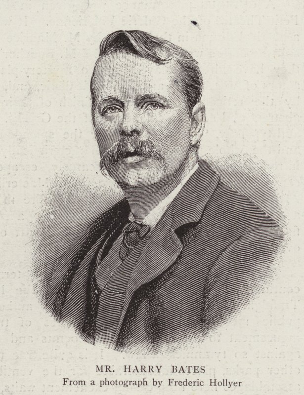 Harry Bates , britský sochař (litho) od Frederick (after) Hollyer