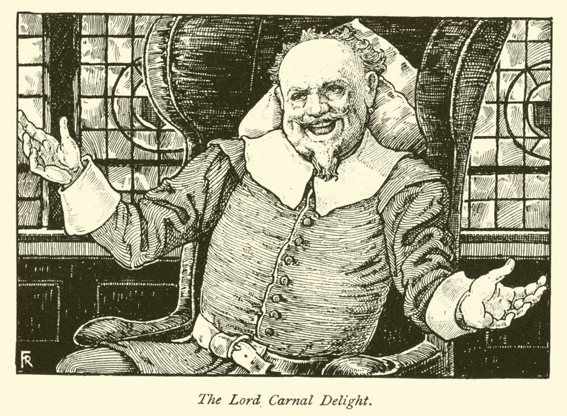 The Lord Carnal Delight (rytina) od Frederick Hurten Rhead