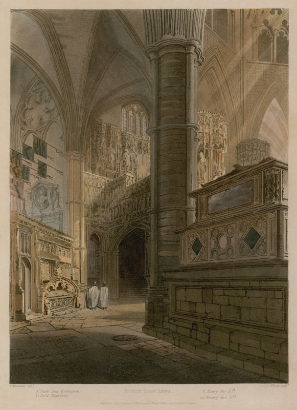 Severovýchodní oblast, Westminster Abbey, Londýn od Frederick Mackenzie