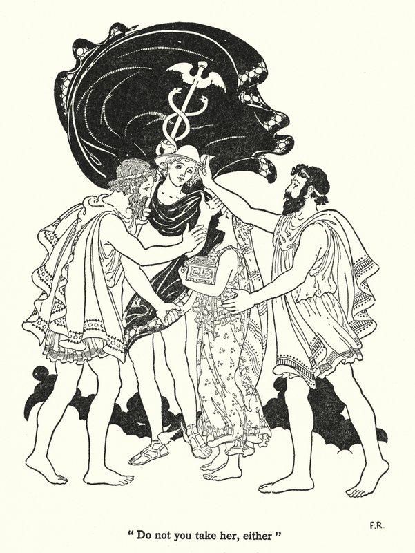 "Neber si ji ani ty" (litografie) od Frederick Richardson