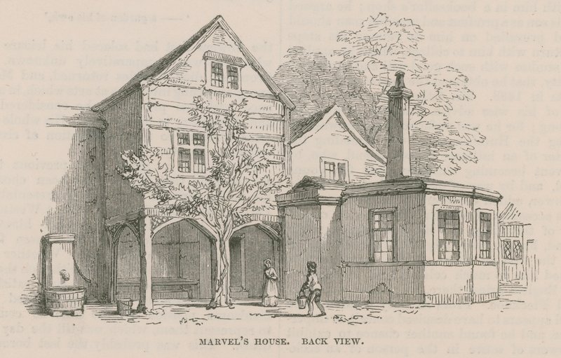 Dům Andrewa Marvela, Highgate od Frederick William Fairholt