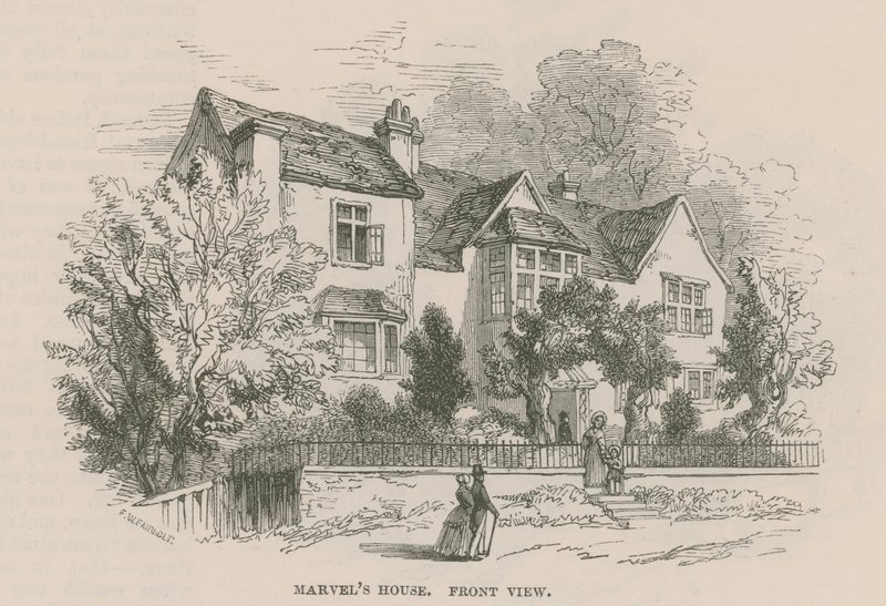 Dům Andrewa Marvela, Highgate, Londýn od Frederick William Fairholt