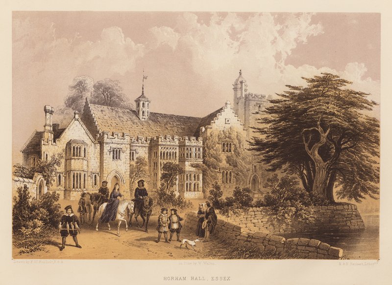 Horham Hall, Essex (akvatinta) od Frederick William Fairholt