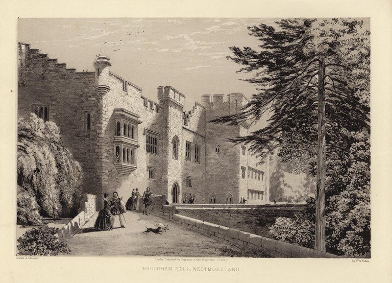 Brougham Hall (litotinta) od Frederick William Hulme