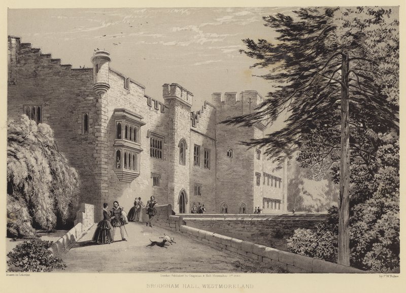 Brougham Hall, Westmoreland (rytina) od Frederick William Hulme