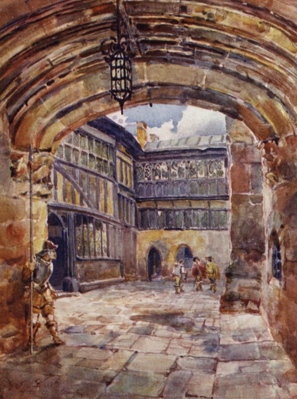 Courtyard, St Marys Hall, Coventry od Frederick William Newton Whitehead