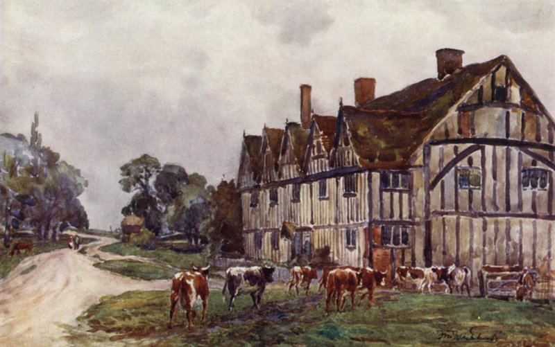 Dům s pěti štíty, Long Itchington od Frederick William Newton Whitehead