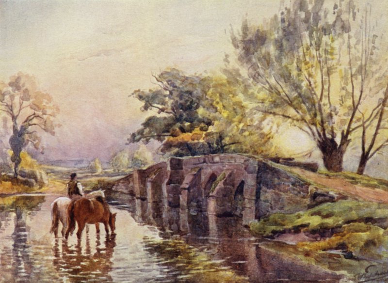 Hampton-in-Arden, most Packhorse od Frederick William Newton Whitehead