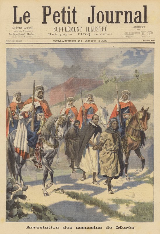 Zatčení vrahů markýze de Mores v Alžírsku od French School