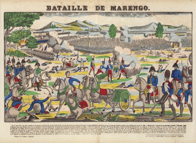 Bitva o Marengo od French School