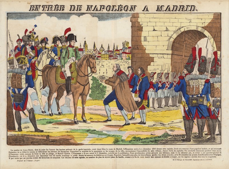 Vstup Napoleona A Madrid od French School