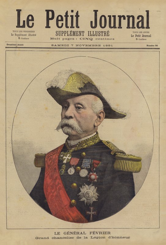 Generál Fevrier, velký kancléř Legion dHonneur od French School