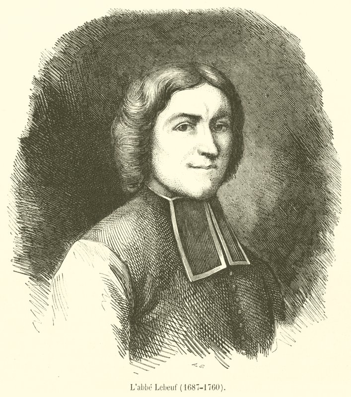 Labbe Lebeuf, 1687-1760 od French School