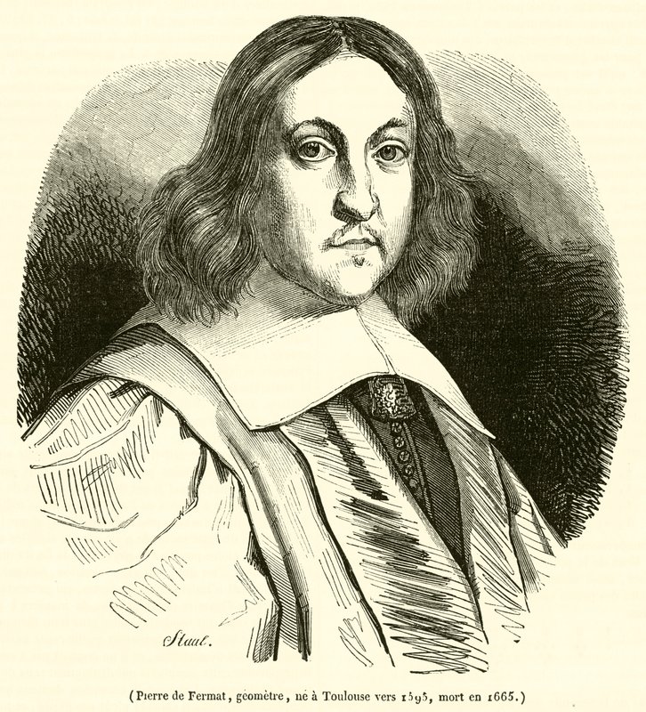 Pierre de Fermat, geometr, ne a Toulouse vers 1595, mort en 1665 od French School