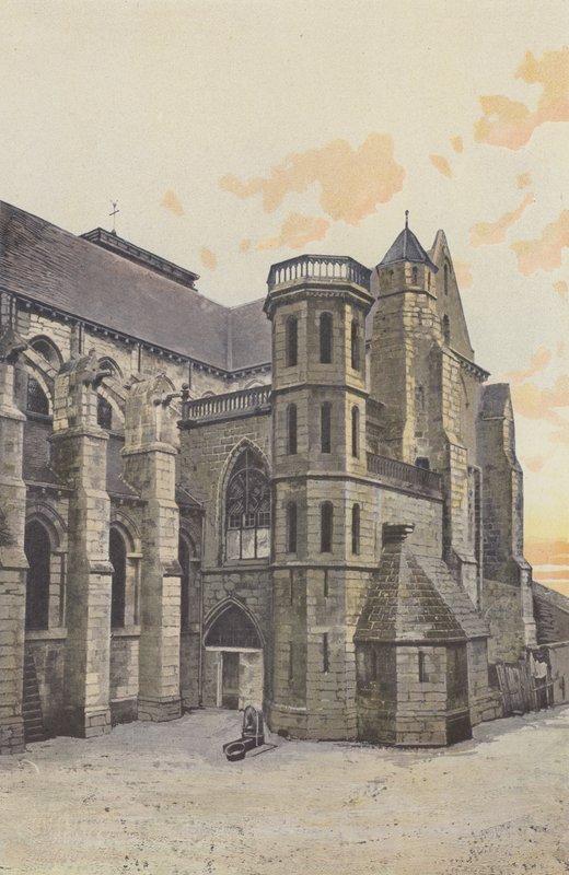 Aigueperse, Eglise, Facade S od French Photographer