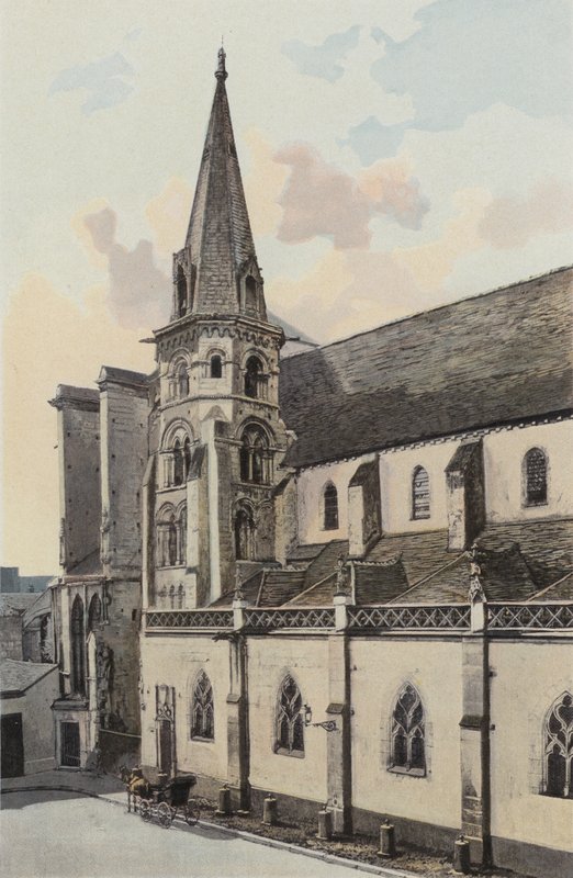 Auxerre, kostel Saint-Eusebe, severní fasáda od French Photographer