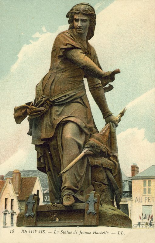 Beauvais, socha Jeanne Hachette (barevné foto) od French Photographer