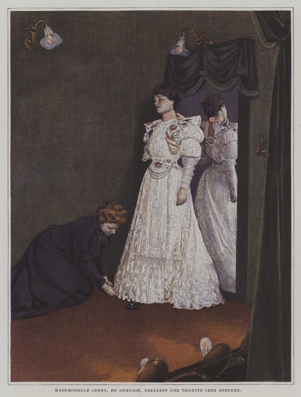 Berthe Cerny , francouzská herečka (barevné foto) od French Photographer