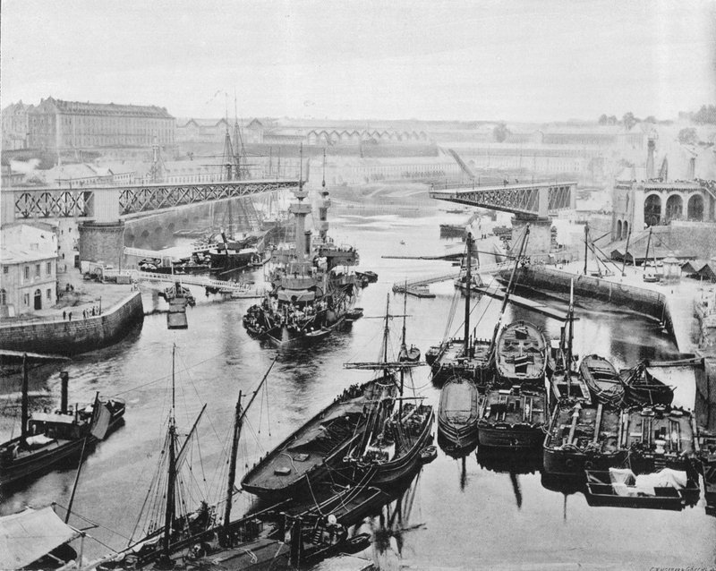 Brest – The Turning Bridge (č/b foto) od French Photographer