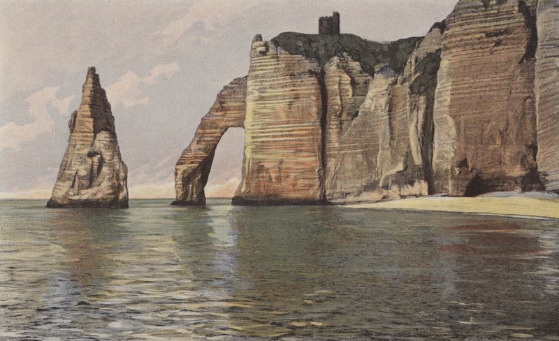 Etretat, útesy Porte daval od French Photographer