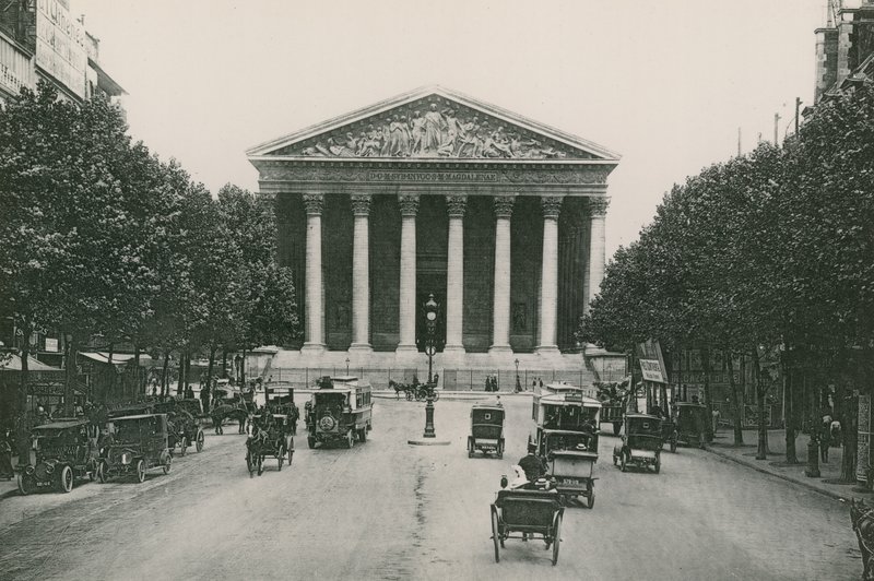 LEglise de la Madeleine, kostel Magdalen (hlubotisk) od French Photographer