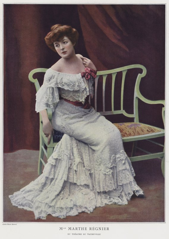 Marthe Regnier , francouzská herečka (barevné foto) od French Photographer