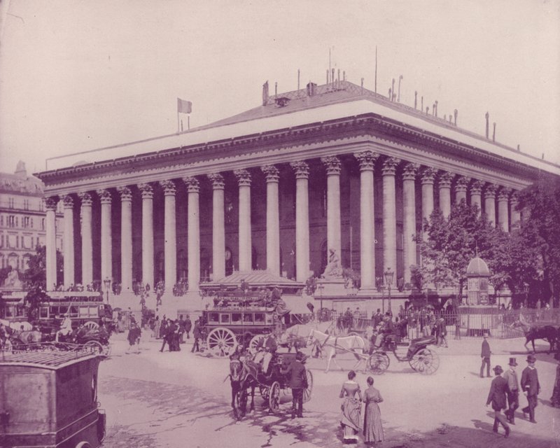 Paříž: Bourse (černobílá fotografie) od French Photographer