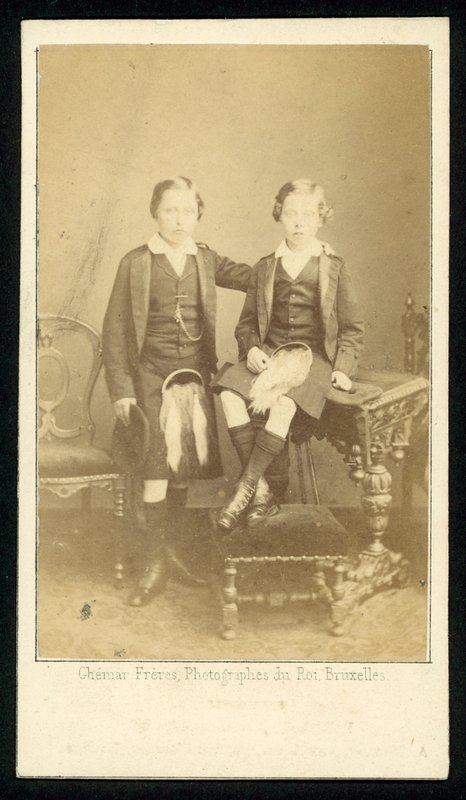 Princ Arthur a princ Leopold od French Photographer