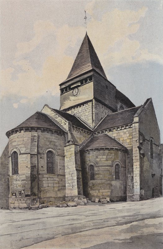 Sancergues, Církev, Ensemble N E od French Photographer