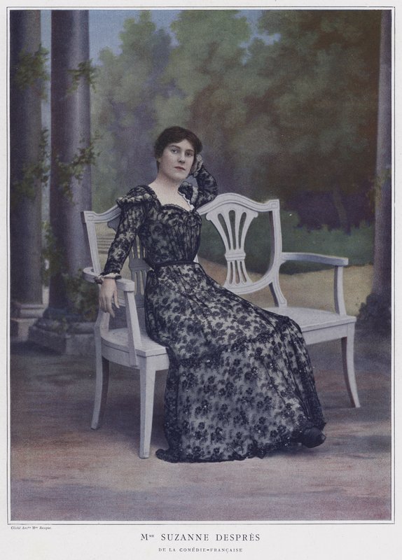 Suzanne Despres , francouzská herečka (barevné foto) od French Photographer