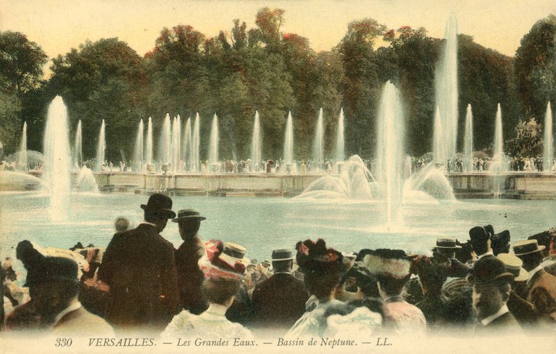Versailles, The Great Waters, Neptun Basin od French Photographer