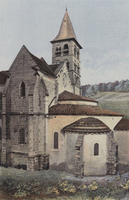 Vignory, Church, Apsida a S transept od French Photographer