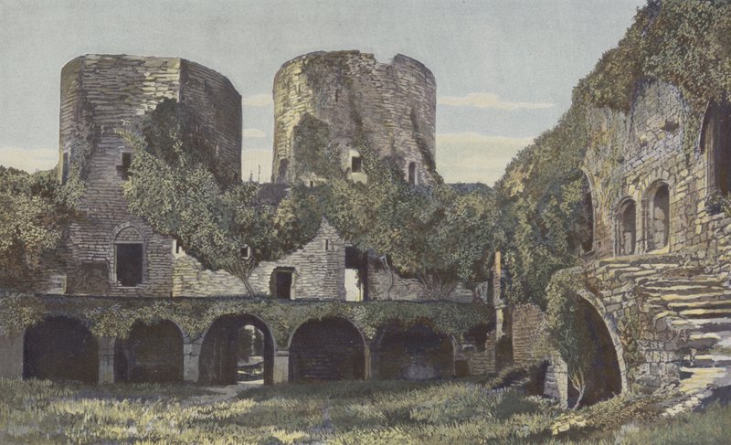 Villandraut, zámek, strana nádvoří od French Photographer