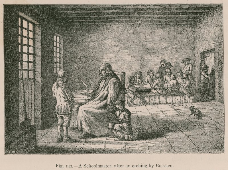 Školník, po leptu od Boissieu od French School
