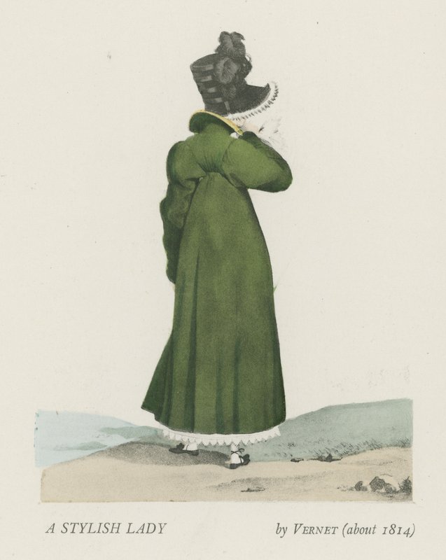 Stylová dáma (asi 1814) od French School