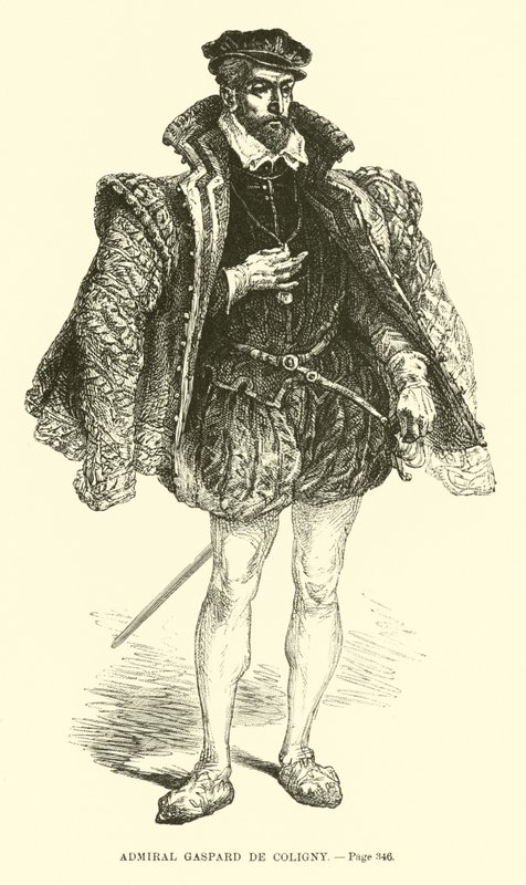 Admirál Gaspard de Coligny od French School