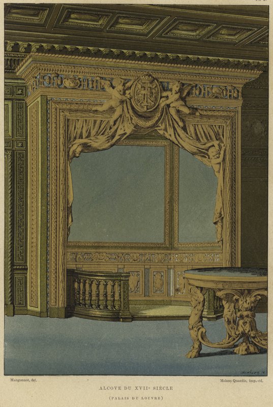 Výklenek, palác Louvre, Paříž, 17. století od French School