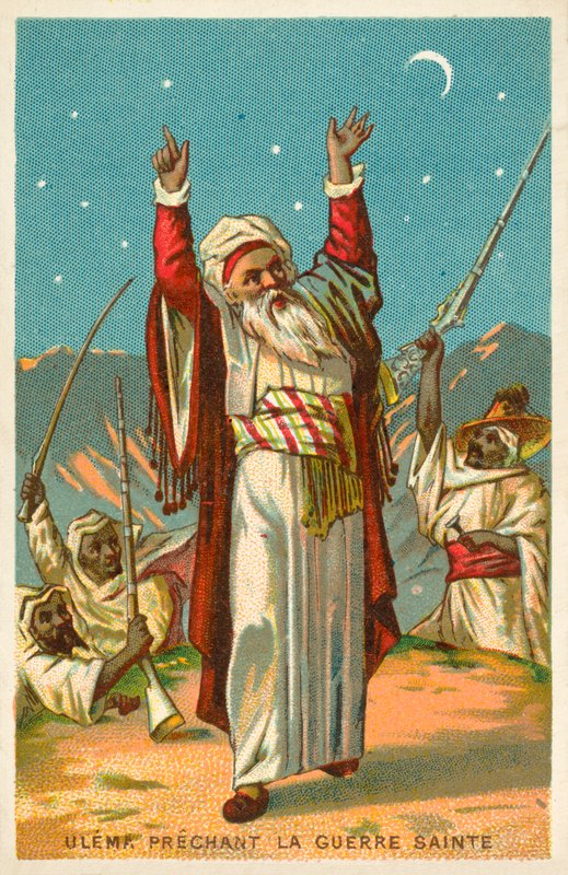 Uláma káže džihád (chromolitho) od French School