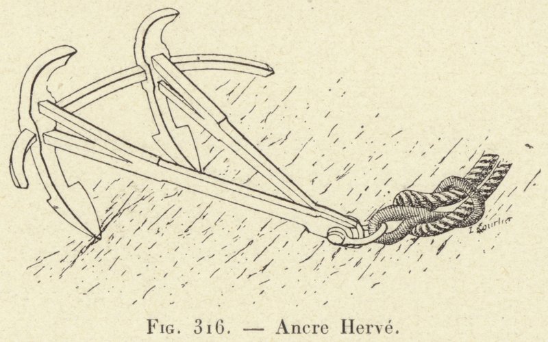 Ancre Herve (rytina) od French School