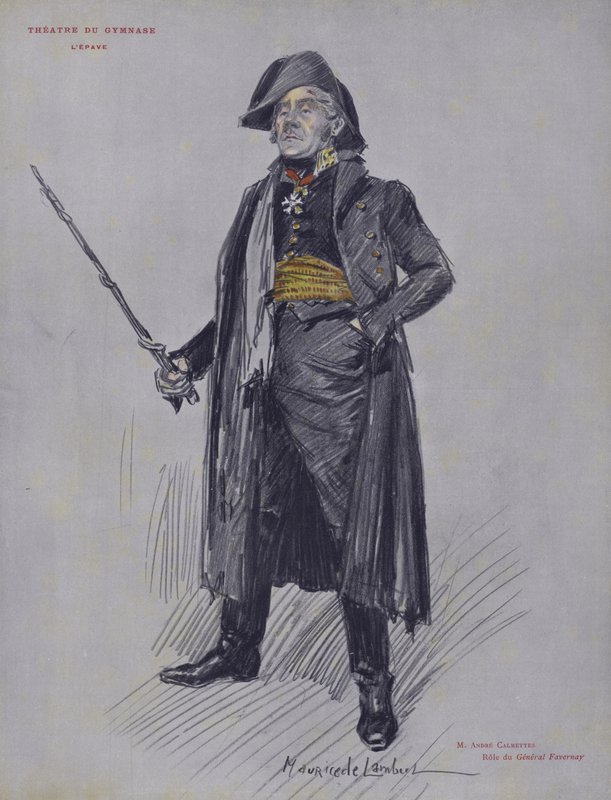 Andre Calmettes jako generál Favernay v LEpave od French School