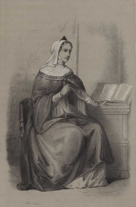 Anne De Comnene (rytina) od French School