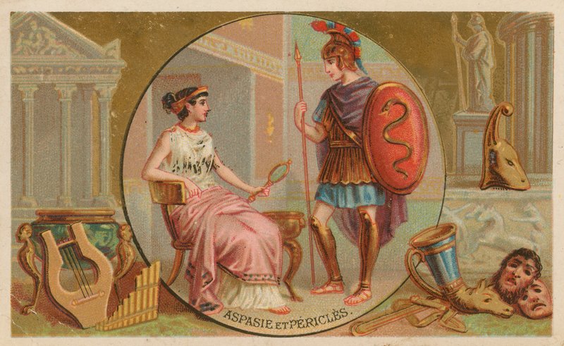Aspasia a Perikles od French School