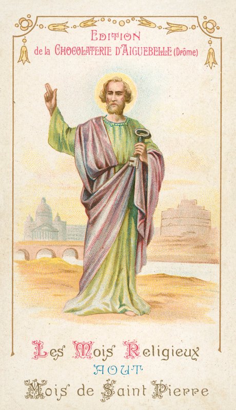 srpen, měsíc svatého Petra (chromolitho) od French School