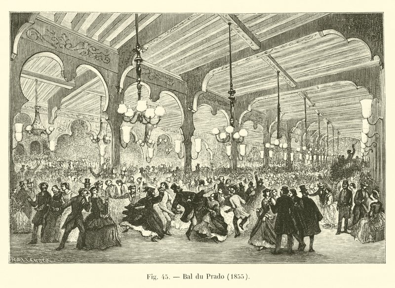 Bal du Prado, 1855 od French School
