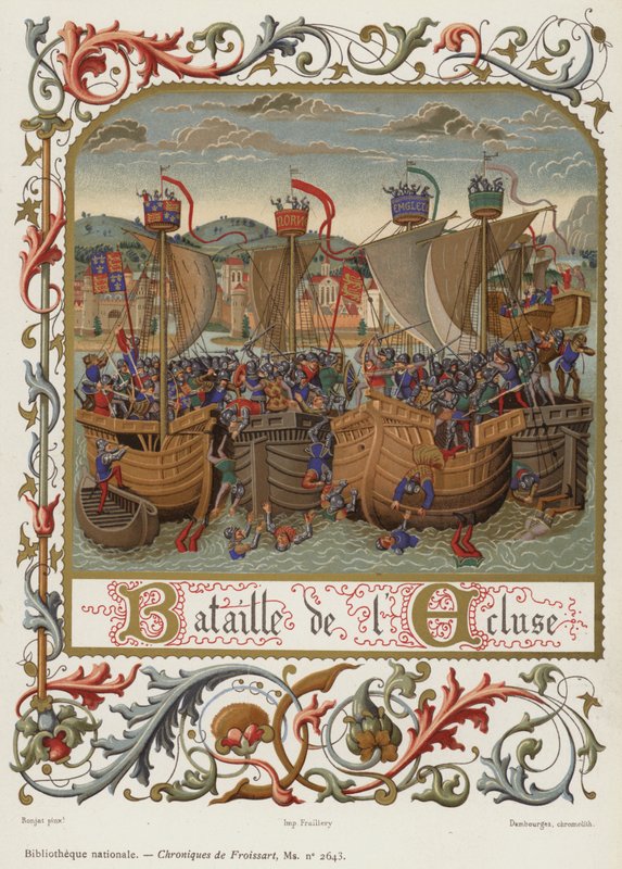 Battle of the Lock (chromolitho) od French School