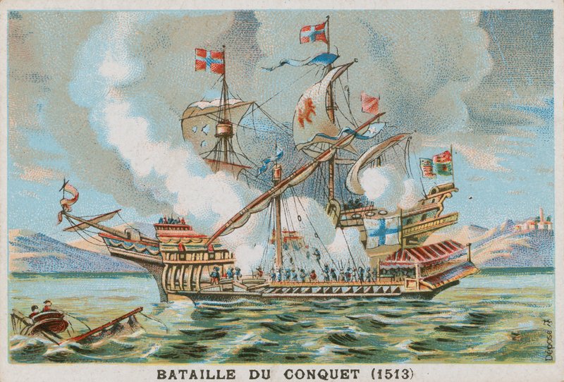 Bitva u Conquet, 1530 od French School