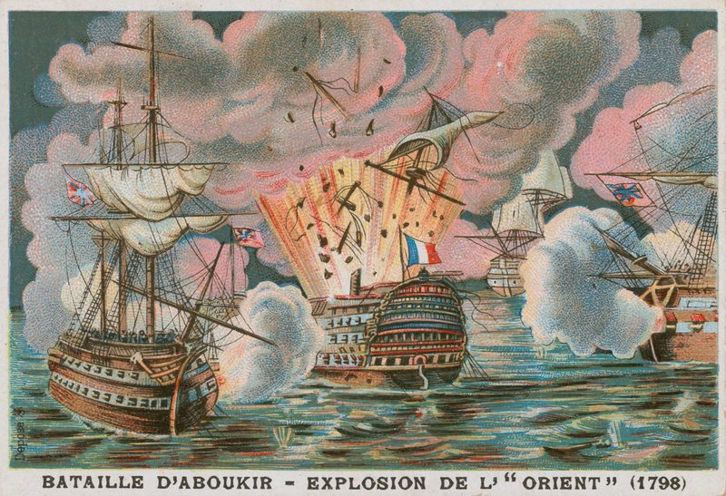 Bitva o Aboukir Bay, 1798 od French School