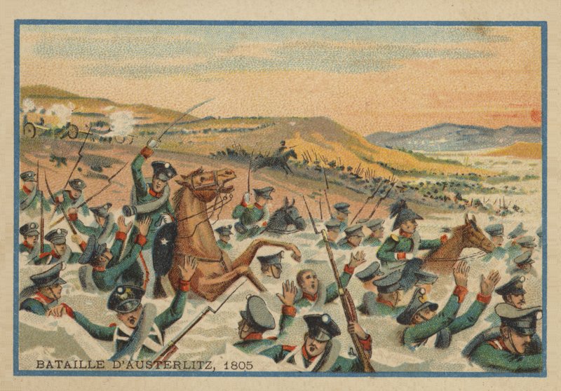 Bitva u Slavkova v roce 1805 od French School