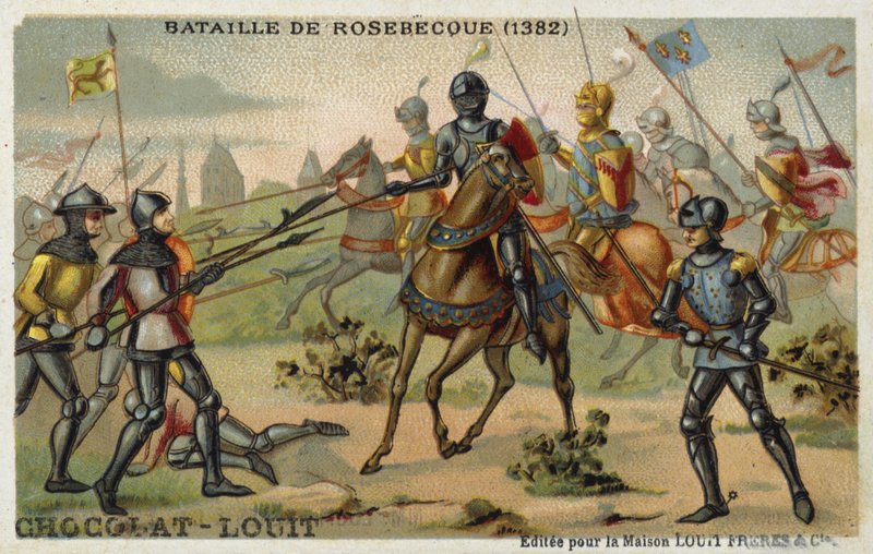 Bitva u Rosebecque (Roosebeke), Flandry, 1382 od French School